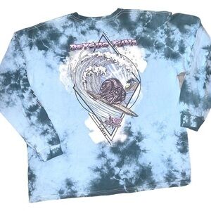 Nwot ▶️ Psycho Tuna ◀️. Men’s Long Sleeve Tie Dye shirt.  Size Large